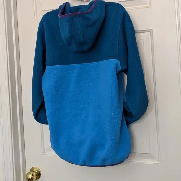 Patagonia Synchilla Snap T Hoodie Blue Purple Pullover Fleece Jacket Size Small - Picture 7 of 9